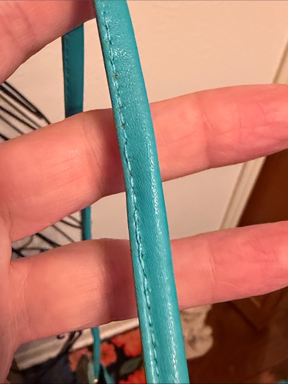 πππ3 for 12$πππVTG Jasmin Green and Teal Women's Leather Clutch Crossbody - Picture 9 of 12